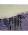 Abstract landscape evoking the serene beauty of twilight reflections.