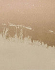 A warm and intimate abstract landscape screen print that evokes the blurred edge of trees reflected in water, or the whisper of grasses in the wind.