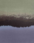 An abstract landscape screen print evoking the lonely serenity of night in the mountains.
